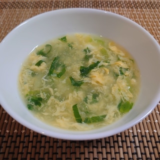 チンゲン菜と玉子のスープ